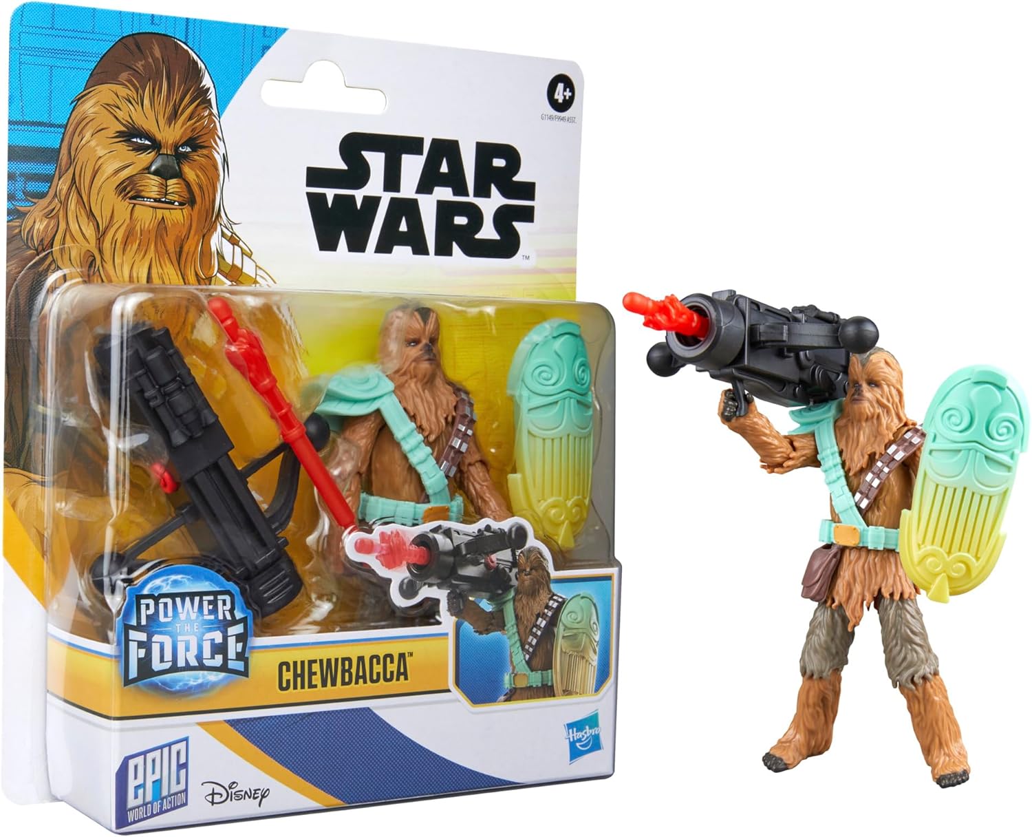 Chewbacca Star Wars Epic World of Action, figurine 10 cm avec 4 accessoires