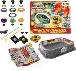 Calendrier de l'Avent CRAZE BLADE Red Edition avec arène et toupies de combat