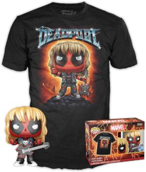Deadpool Heavy Metal Pop & Tee avec figurine en vinyle Medium