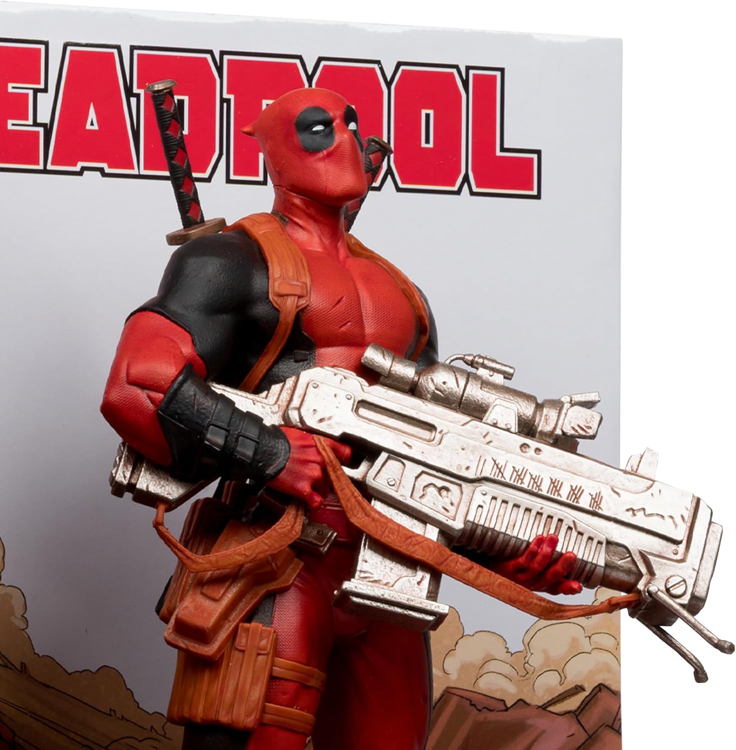 Figurine Marvel Deadpool avec scène 1:6 et bande dessinée #1 – Image 2