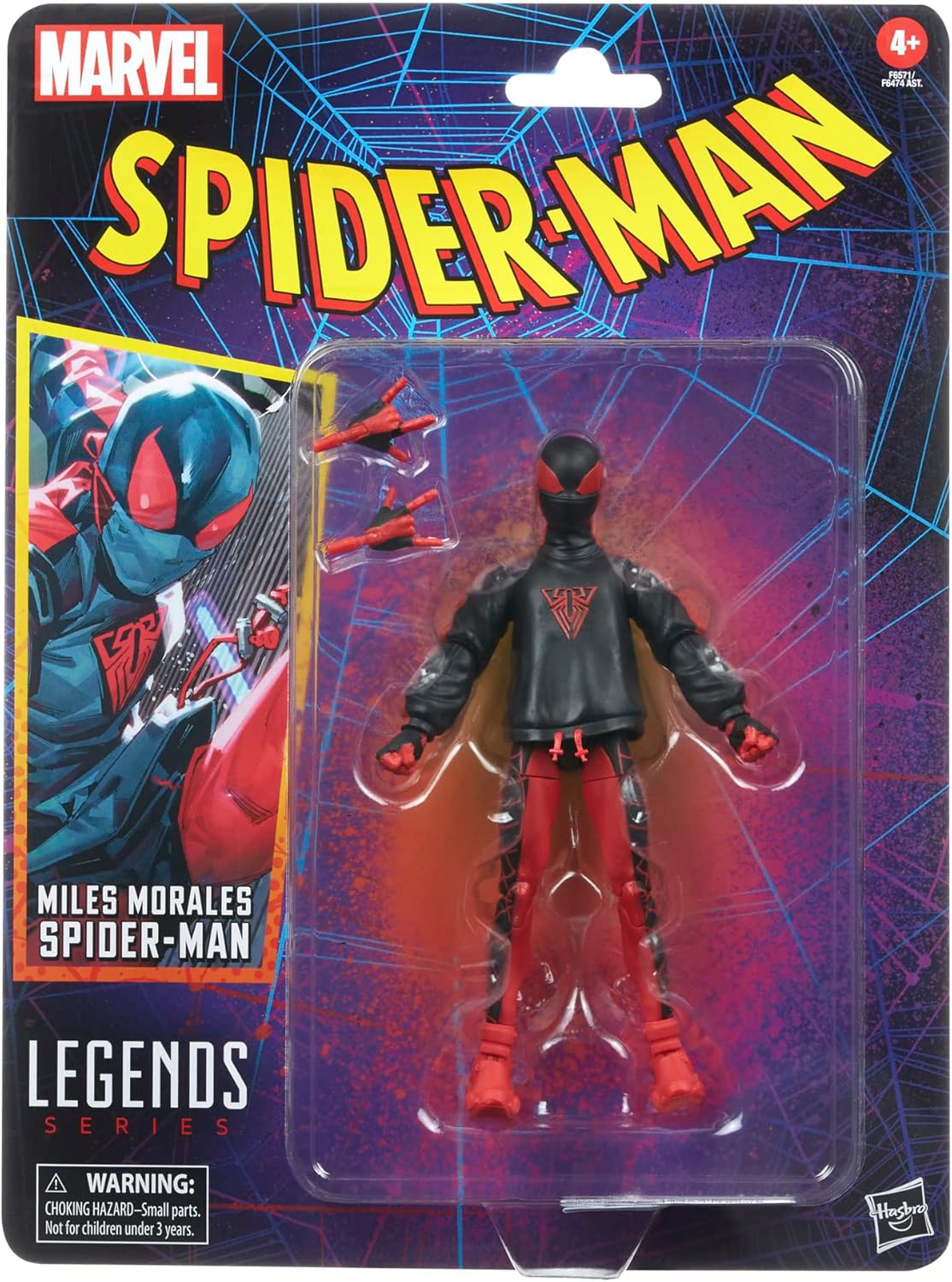 Figurine Miles Morales Spider-Man Marvel Legends par Hasbro – Image 2