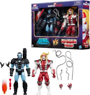 Lot de 2 figurines Marvel Legends Gamerverse War Machine et Omega Red