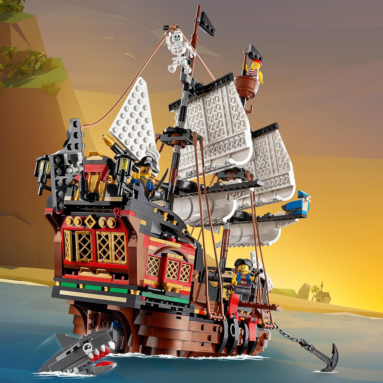LEGO Creator bateau pirate 3 en 1 avec auberge et île au crâne – Image 6