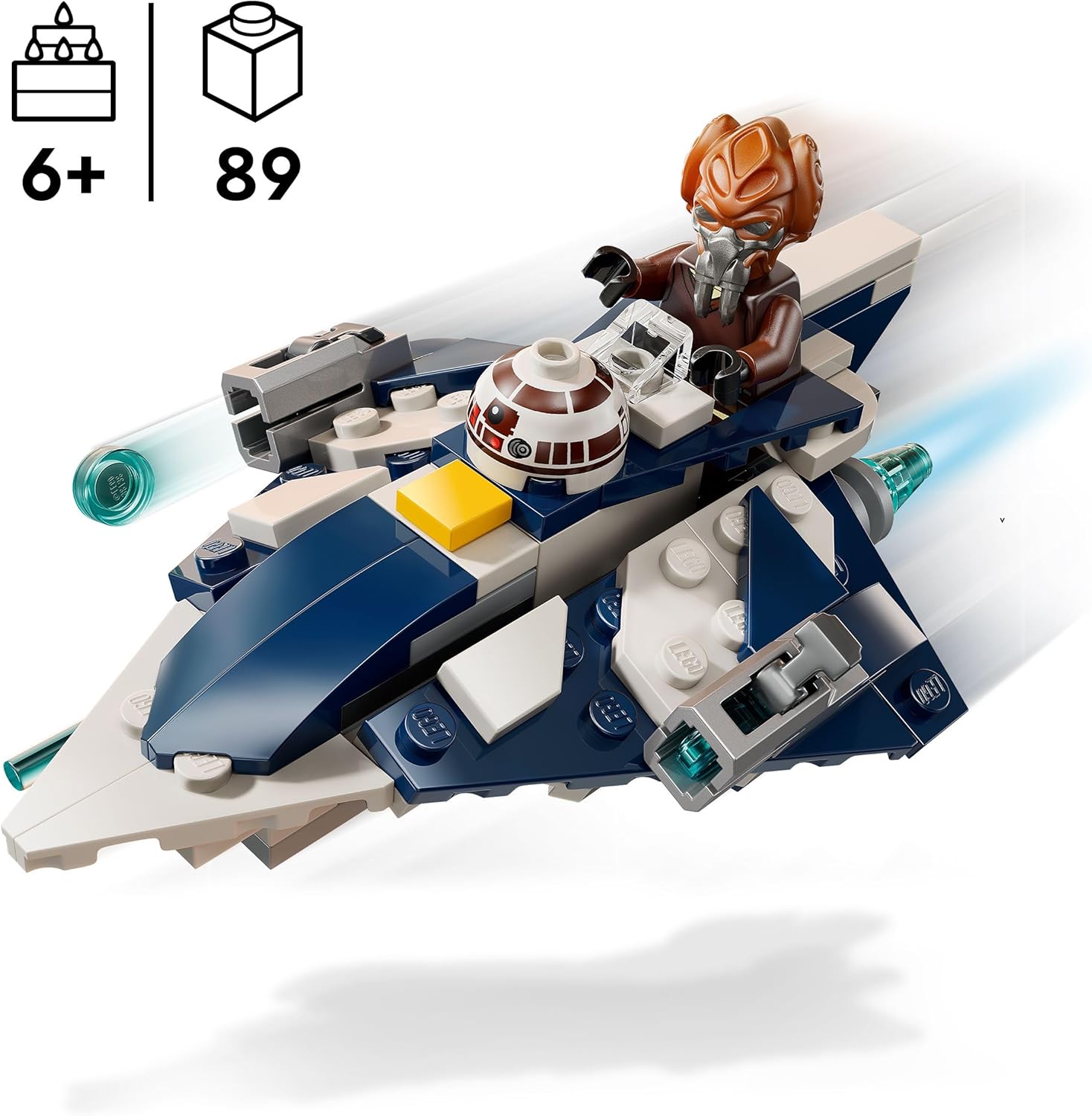LEGO Star Wars Microfighter 75400 de Plo Koon, chasseur Jedi The Clone Wars – Image 2