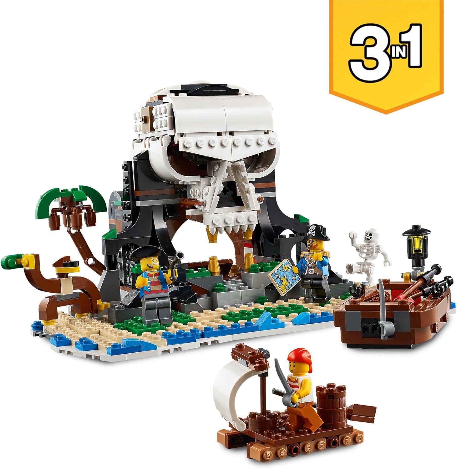 LEGO Creator bateau pirate 3 en 1 avec auberge et île au crâne – Image 5