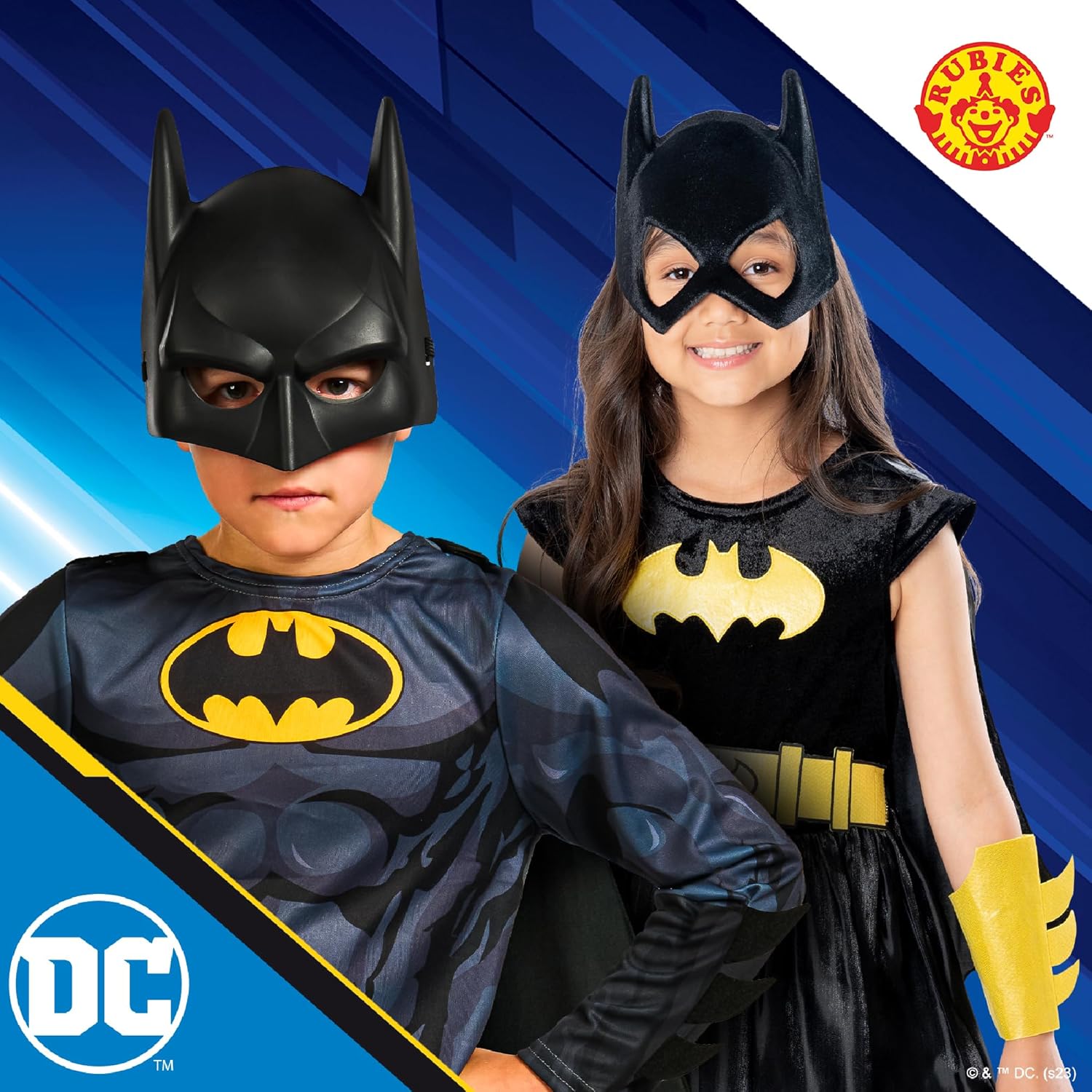 Déguisement enfant DC Batman avec cape amovible et masque moulé – Image 4