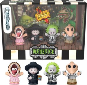 Coffret Beetlejuice Little People Collector avec 4 figurines