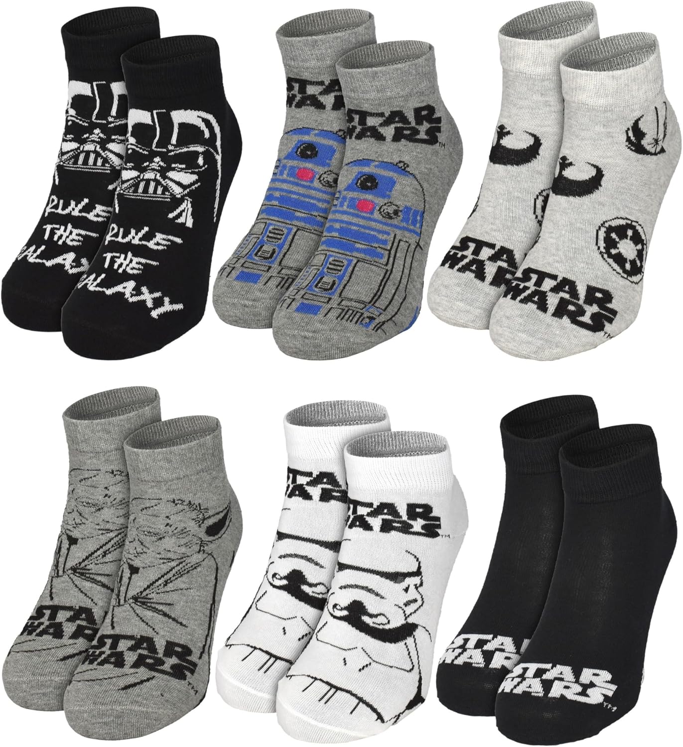 Calendrier de l'Avent Star Wars avec 12 paires de chaussettes homme, taille 40 à 45 – Image 5