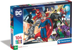 Puzzle DC Comics Justice League SuperColor 104 pièces dès 6 ans