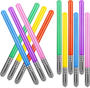 Lot de 12 sabres gonflables Star Wars en 6 couleurs