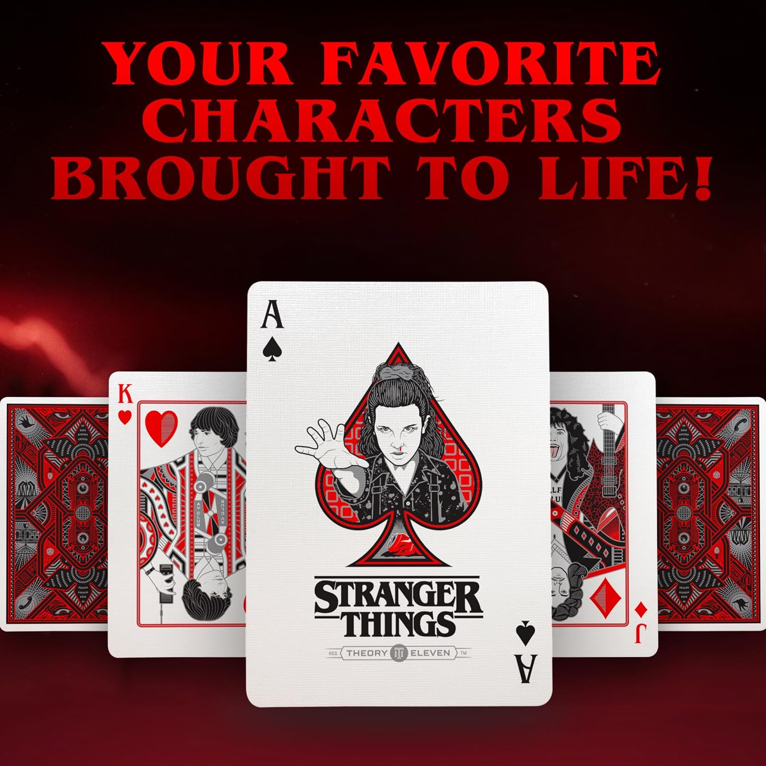 Cartes à jouer theory11 Stranger Things en papier cartonné – Image 3