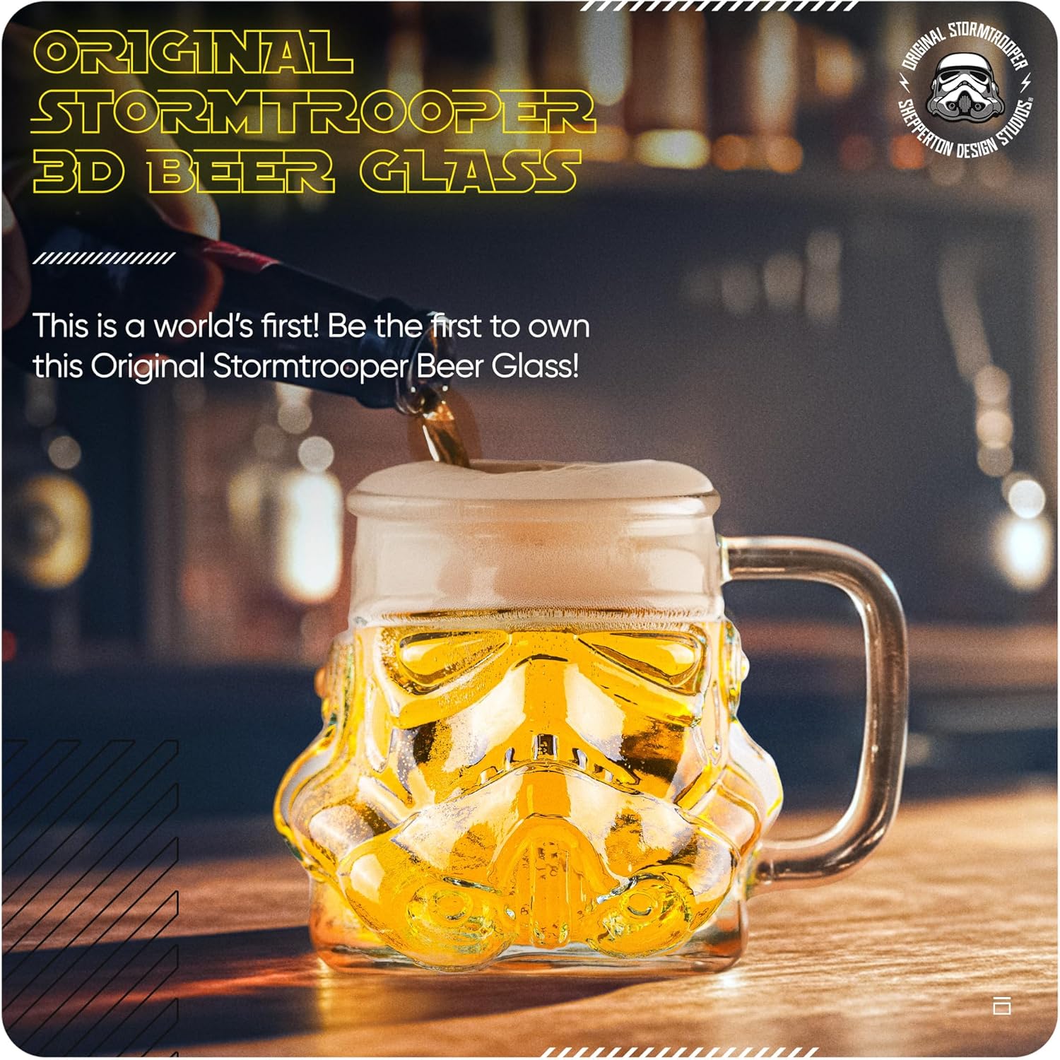 Verre à bière Stormtrooper Star Wars transparent 600 ml – Image 2