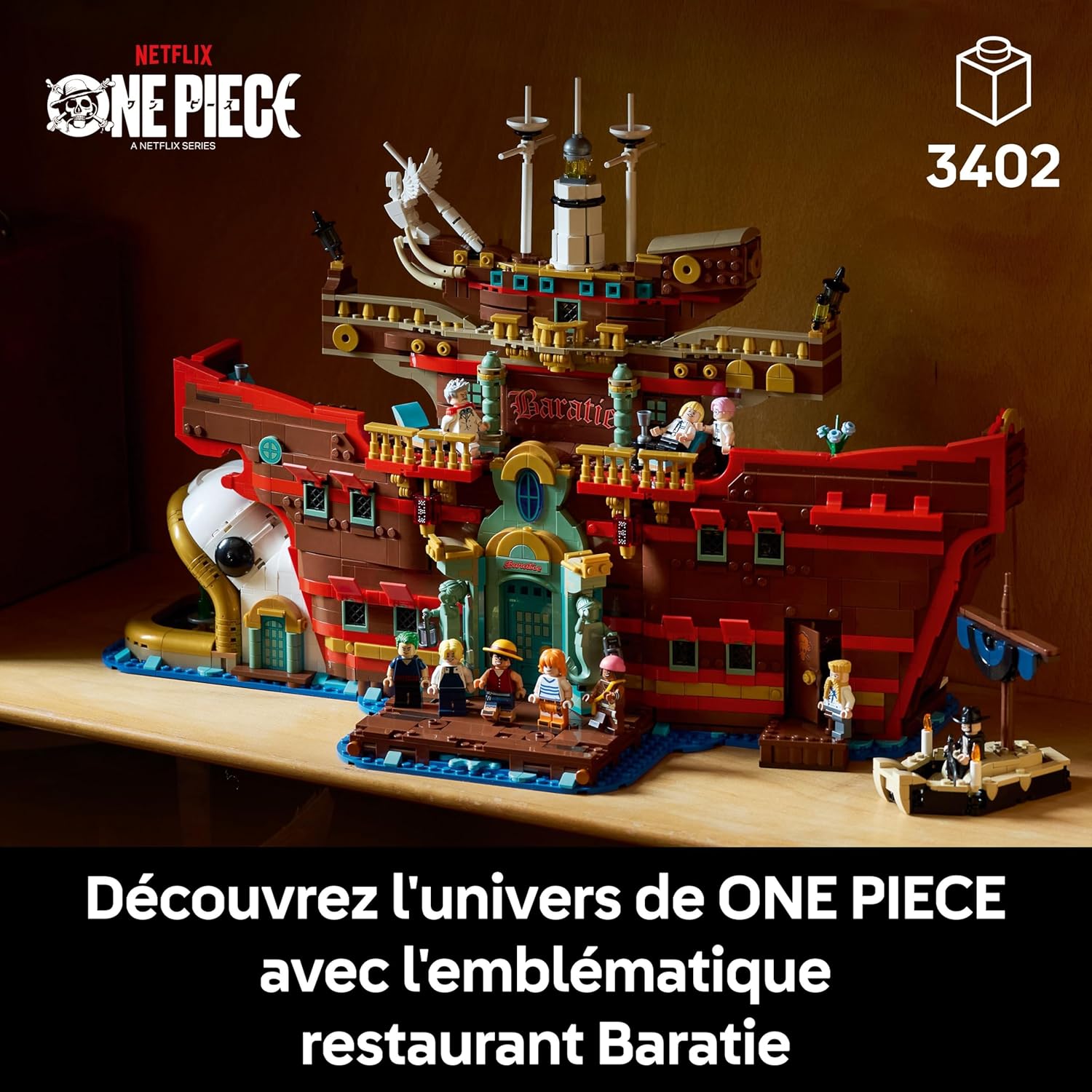 LEGO ONE PIECE Baratie 75640 avec 10 minifigurines, dont Luffy – Image 2