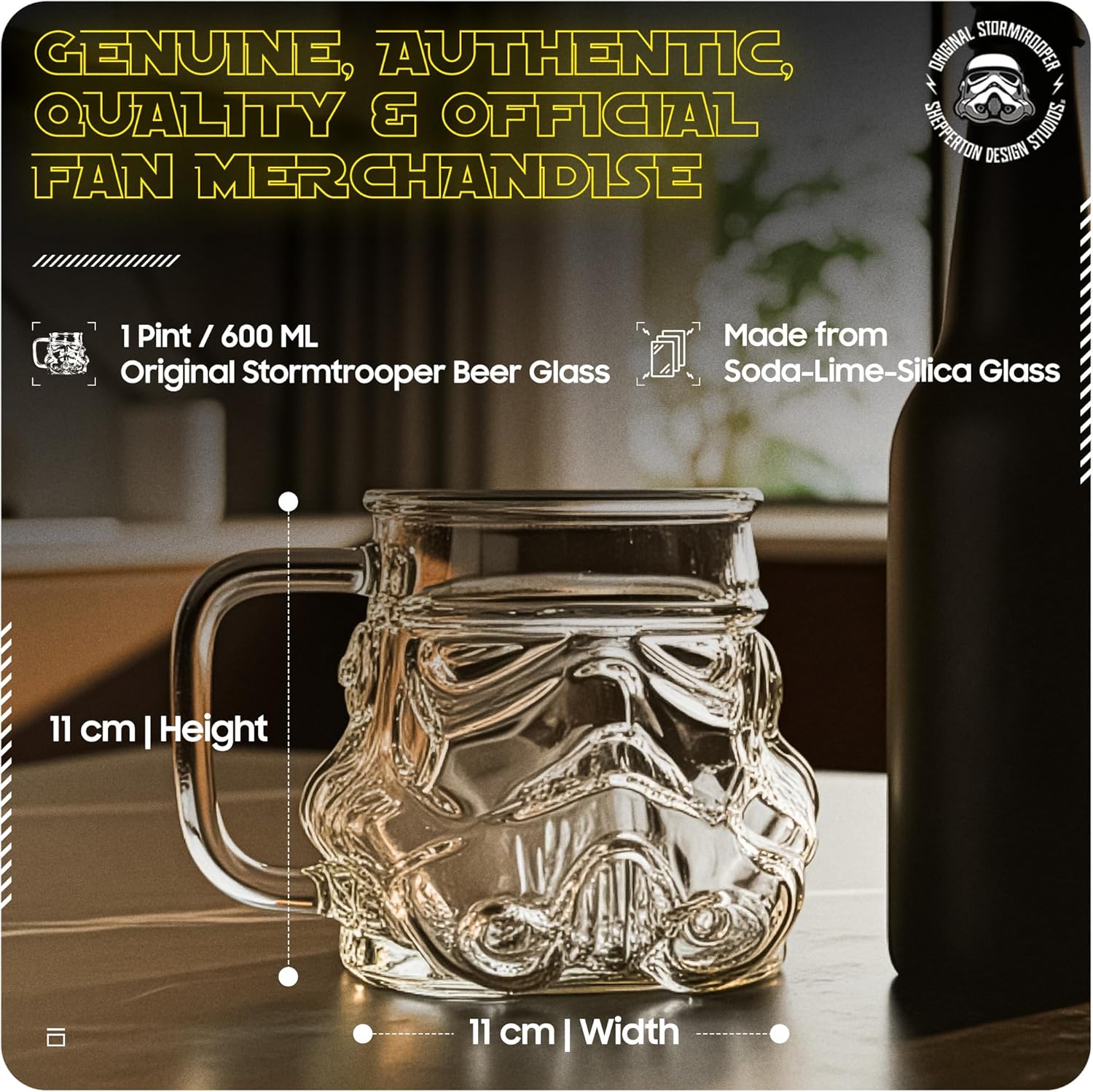 Verre à bière Stormtrooper Star Wars transparent 600 ml – Image 6