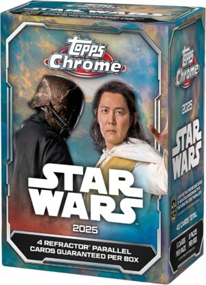 Boîte économique Topps Chrome Star Wars 2025 scellée en usine