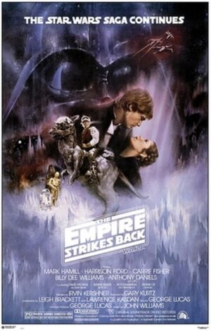 Poster Star Wars classique L'Empire contre-attaque 61 x 91.5