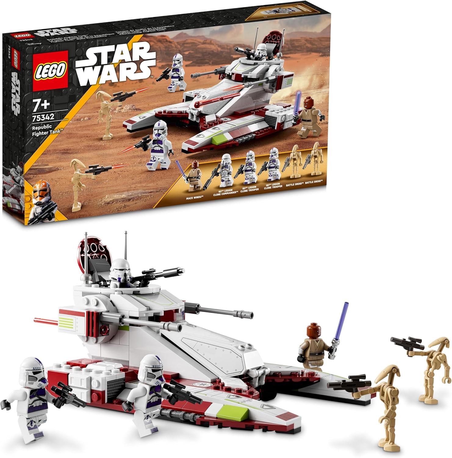Tank de combat de la République LEGO Star Wars dès 8 ans