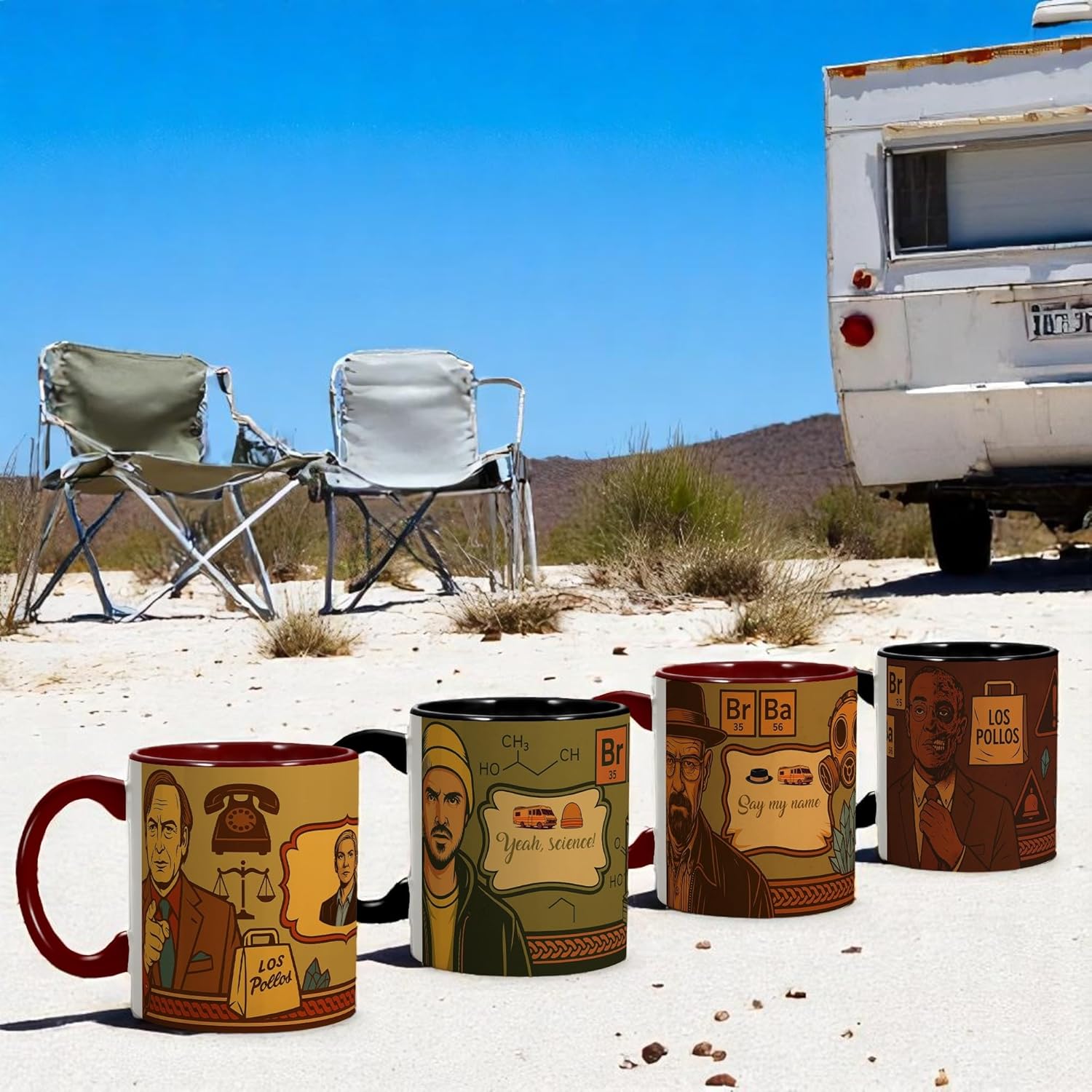 Tasse Breaking Bad Walter avec caravane illustrée – Image 5