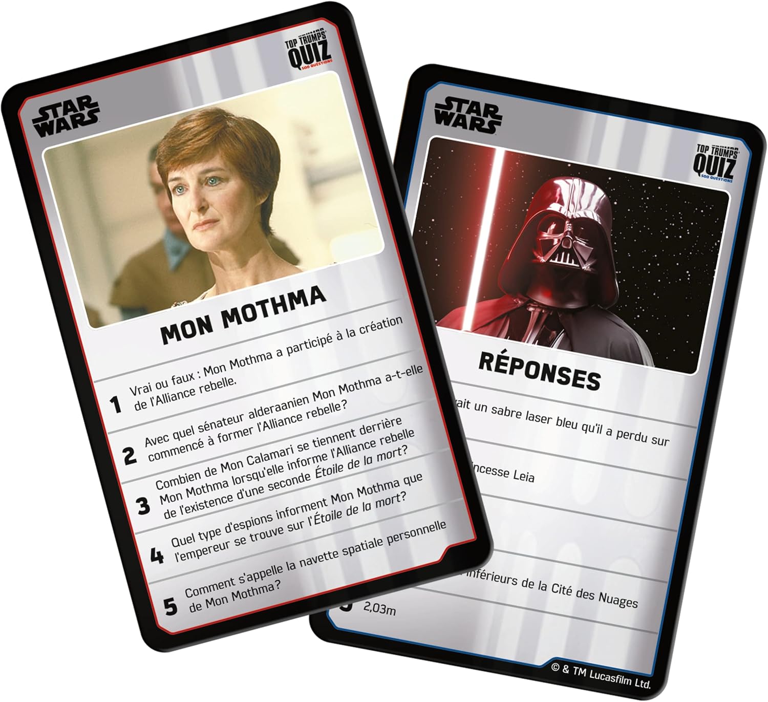 Jeu de cartes Star Wars Quiz nouvelle version – Image 2