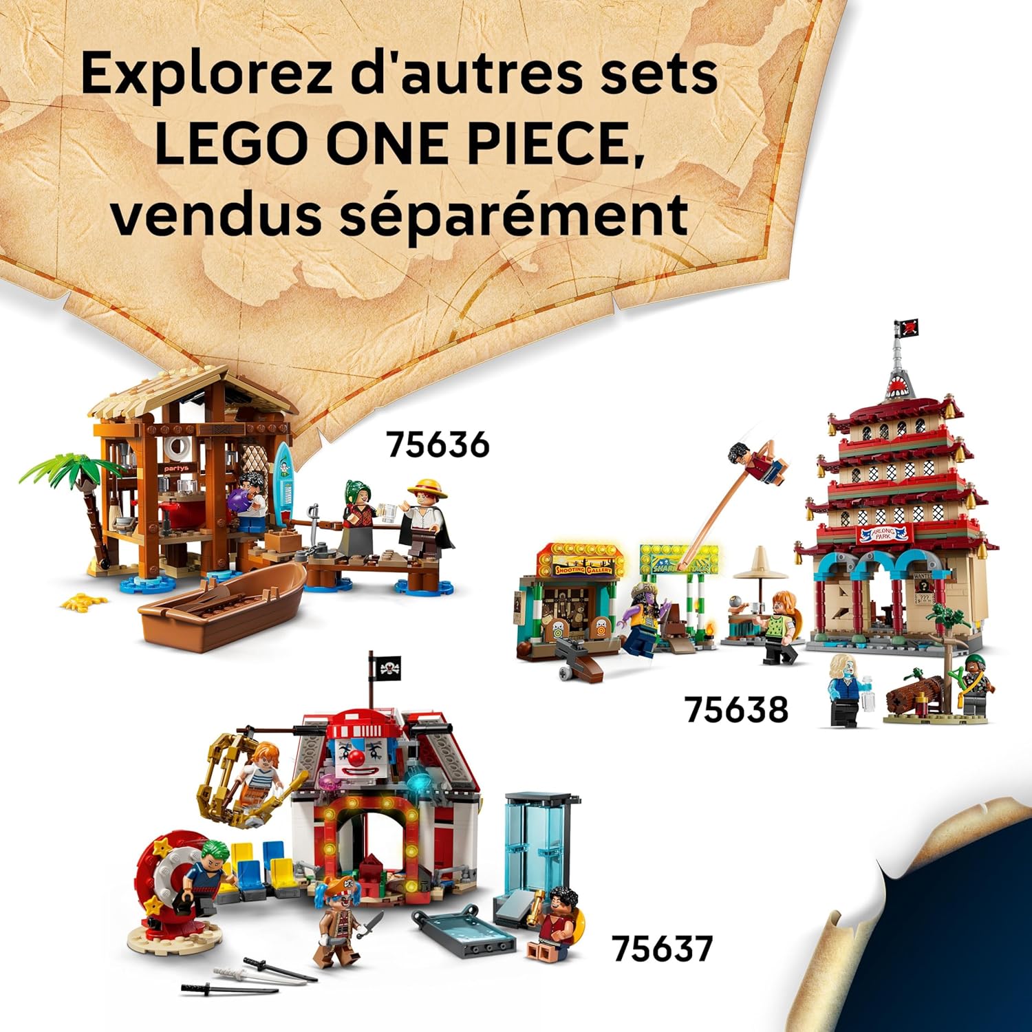 LEGO One Piece Vogue Merry avec 5 minifigurines Luffy, Zoro et Nami 75639 – Image 7