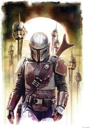 Affiche Star Wars Mandalorian en impression d'art Komar