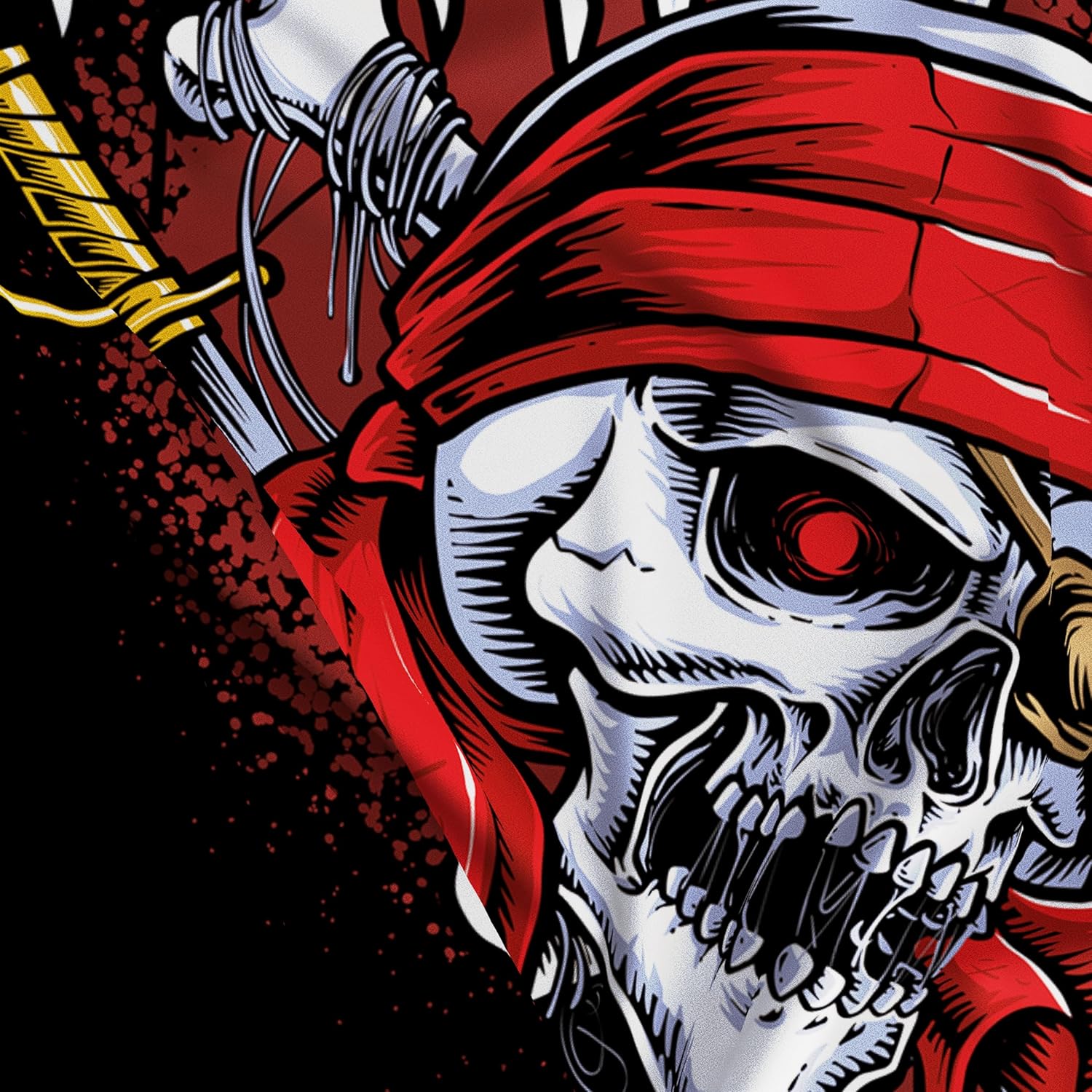 Drapeau pirate KASKANA 90 x 150 avec œillets et double couture – Image 7