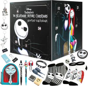 Calendrier de l'Avent 2025 Disney The Nightmare Before Christmas avec Jack, papeterie et accessoires kawaii