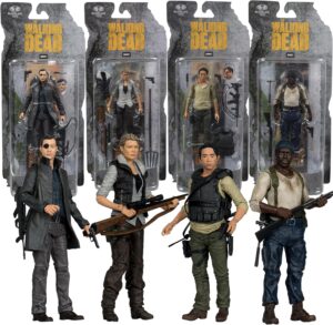 Figurines d'action The Walking Dead, lot de 6 en 13 cm, Wave 2