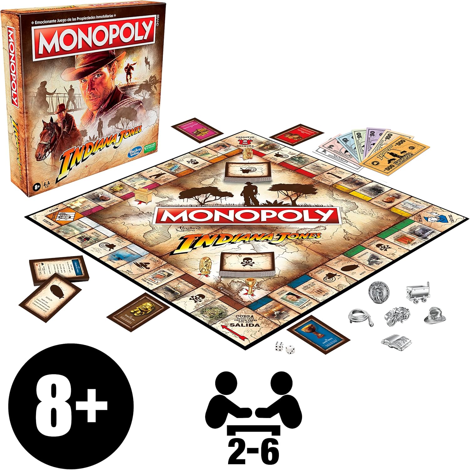 Jeu Monopoly Indiana Jones Hasbro Gaming – Image 3