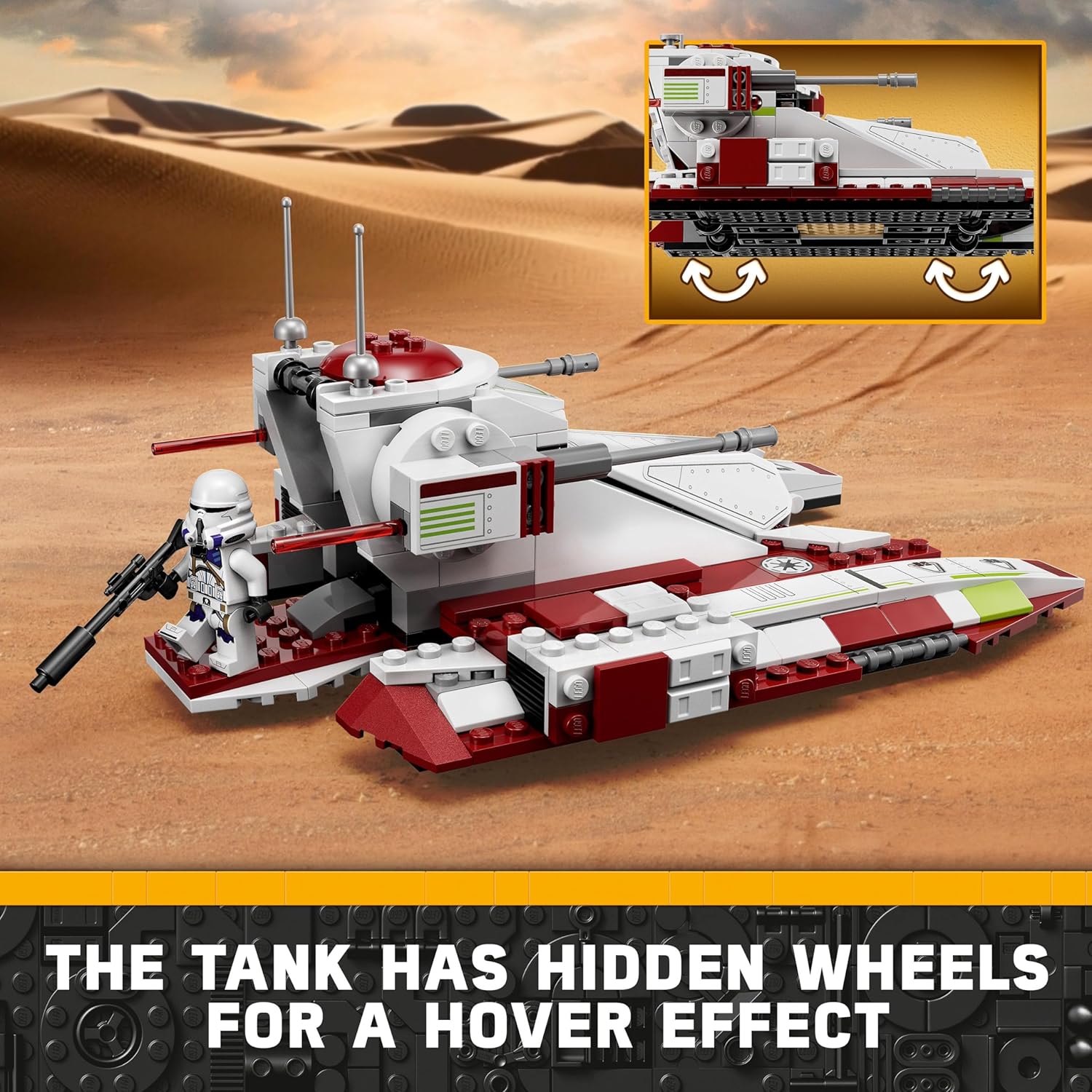 Tank de combat de la République LEGO Star Wars dès 8 ans – Image 6