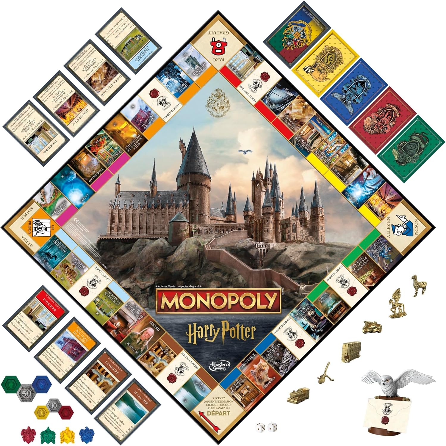 Jeu de plateau Monopoly Harry Potter édition française pour 2 à 6 joueurs – Image 3