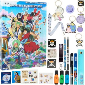 Calendrier de l'Avent One Piece 2025 avec 24 surprises papeterie