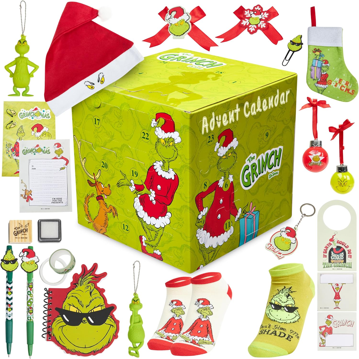 Calendrier de l'Avent The Grinch 2025 avec 24 surprises