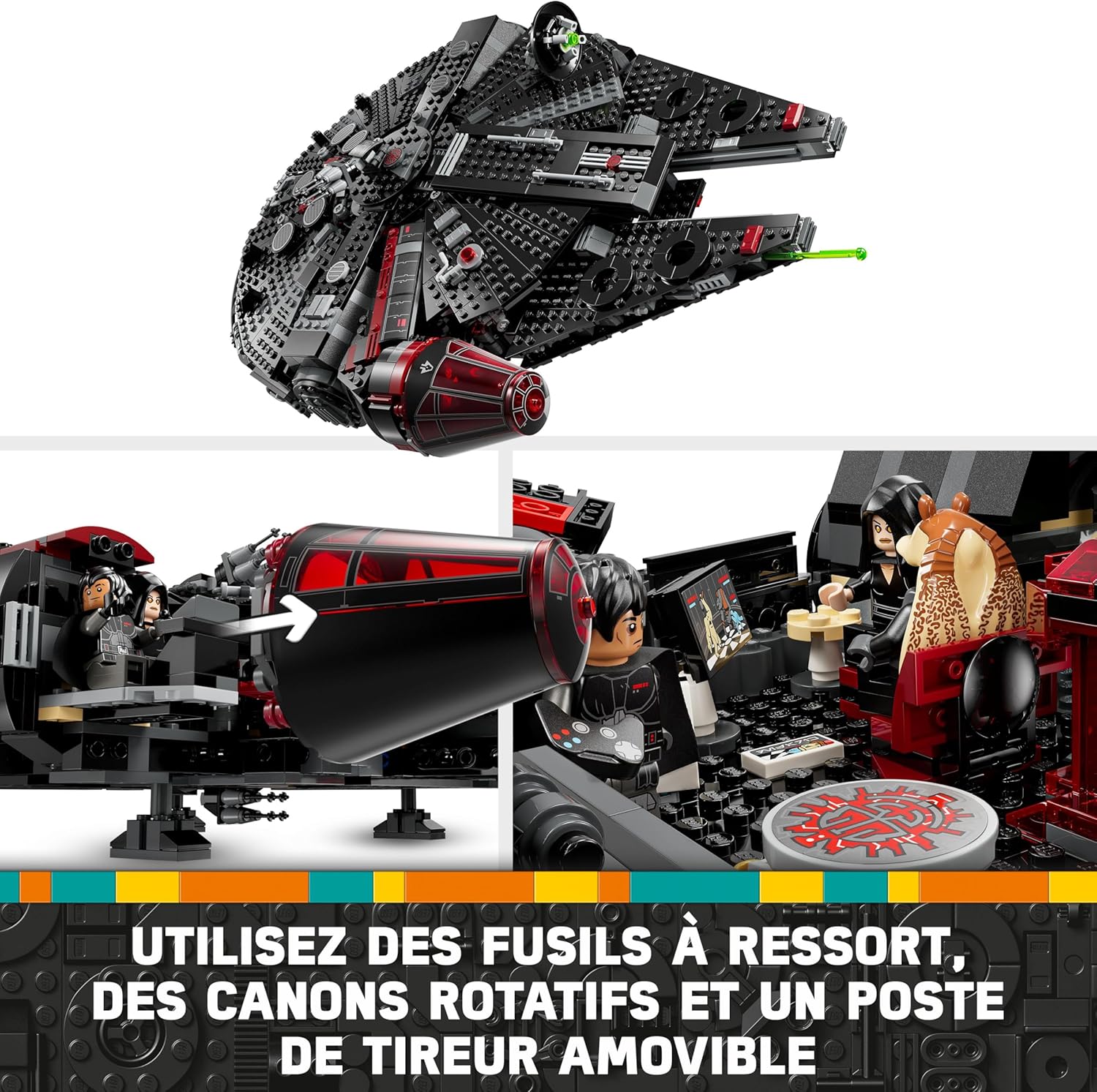 LEGO Star Wars Faucon Noir 75389 avec C-3PO et 6 minifigurines – Image 4