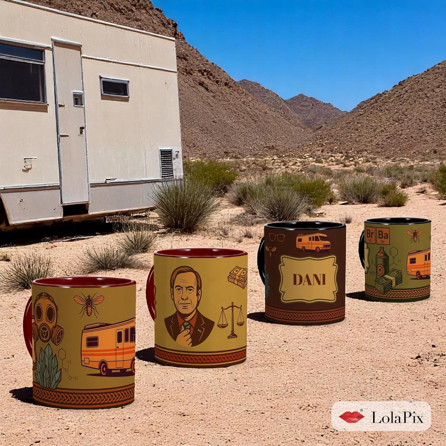 Tasse Breaking Bad Walter avec caravane illustrée – Image 7
