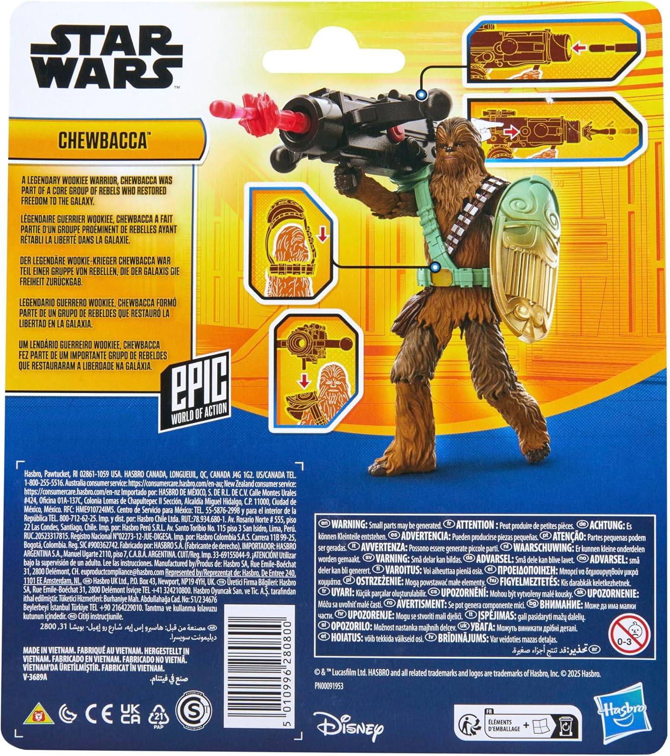 Chewbacca Star Wars Epic World of Action, figurine 10 cm avec 4 accessoires – Image 8