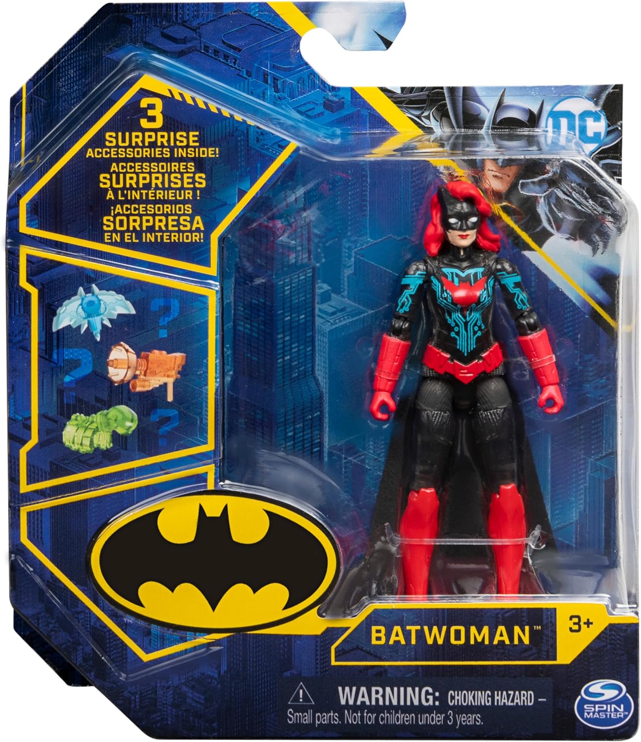 Batman DC Comics, figurine articulée 10,2 cm avec 3 accessoires mystère – Image 2