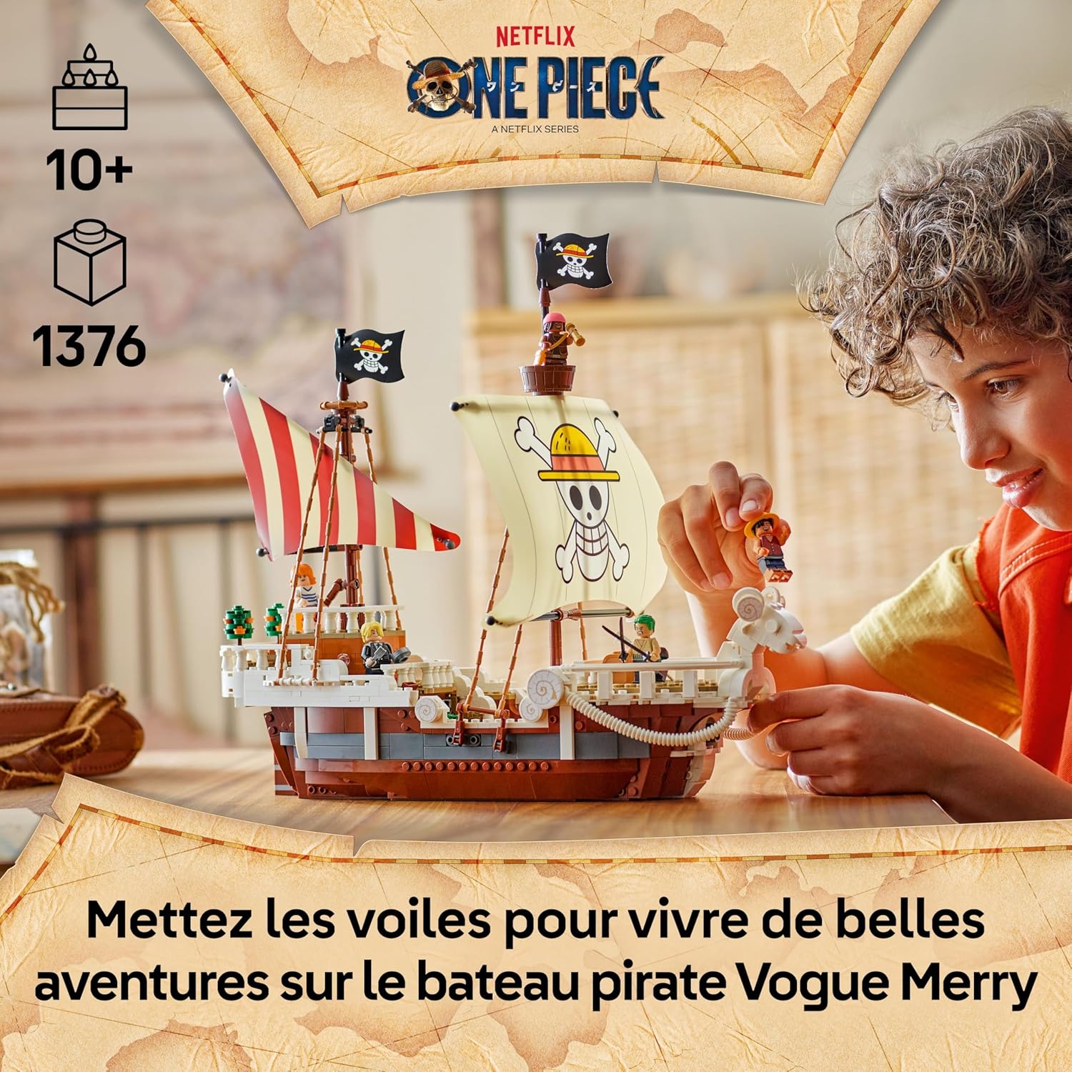 LEGO One Piece Vogue Merry avec 5 minifigurines Luffy, Zoro et Nami 75639 – Image 2