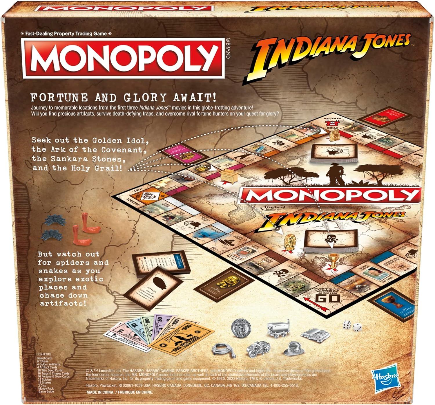 Jeu Monopoly Indiana Jones Hasbro Gaming – Image 2