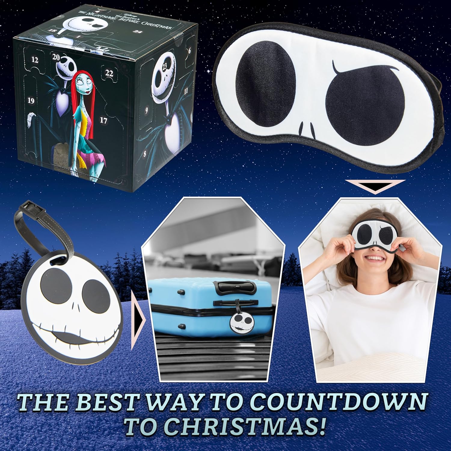 Calendrier de l'Avent 2025 Disney The Nightmare Before Christmas avec Jack, papeterie et accessoires kawaii – Image 4