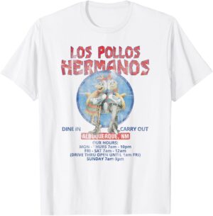 T-shirt rétro Breaking Bad Los Pollos Hermanos Albuquerque