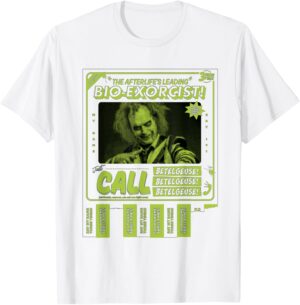 T-shirt Beetlejuice Bio-Exorcist Just Call pour Femme ou Fille