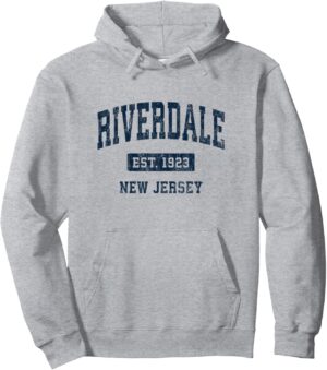 Sweat à capuche Riverdale New Jersey NJ style sportif vintage