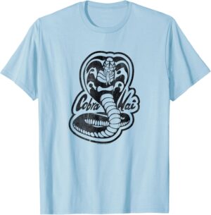 T-shirt noir Cobra de Cobra Kai, Femme et Fille