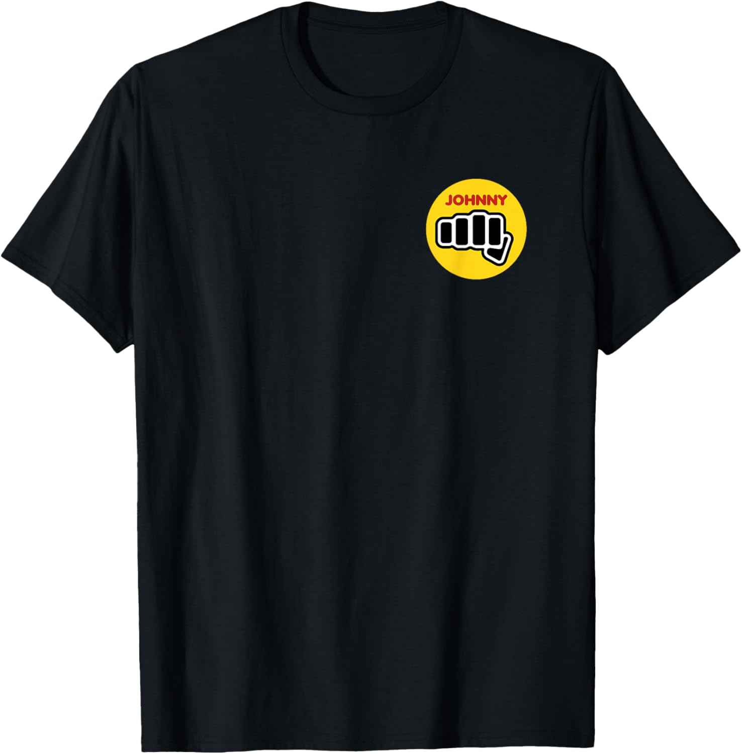 T-shirt Cobra Kai Johnny avec logo dojo devant et dos