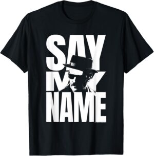 T-shirt Breaking Bad Walter « Dis mon nom » coupe classique