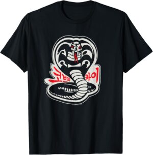 Tee-shirt Cobra Kai Sekai Taikai au logo serpent South Korea