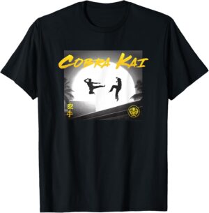 T-shirt Cobra Kai tête d'affiche Johnny et Daniel