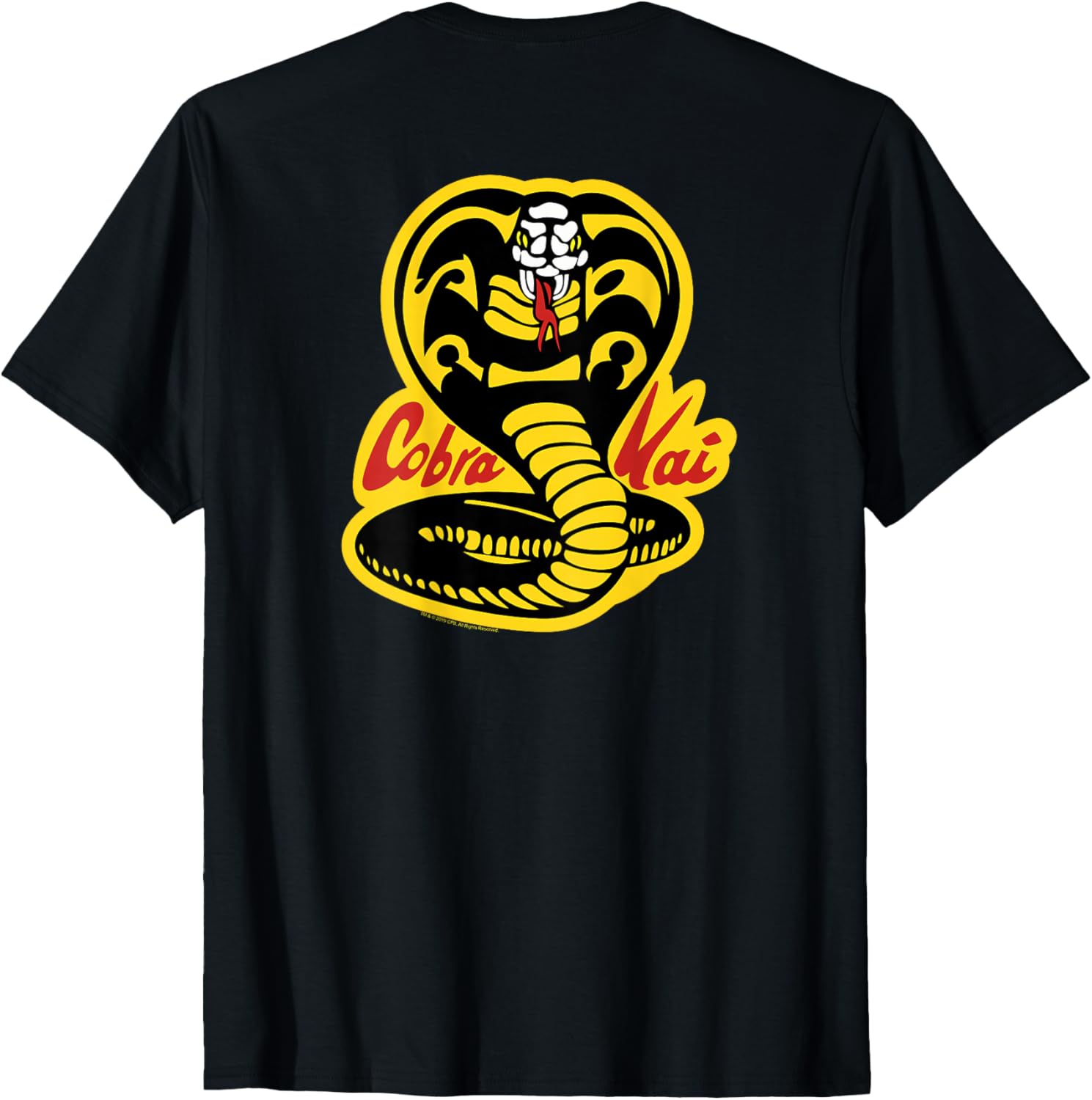T-shirt Cobra Kai Johnny avec logo dojo devant et dos – Image 2