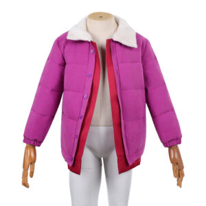 Costume cosplay Eleven Stranger Things veste violette femme